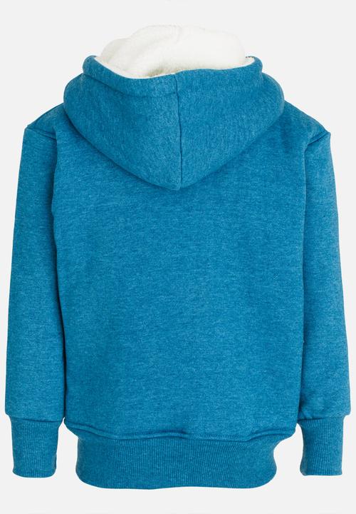 Lizzard - Quill Zip Thru Hoodie Mid Blue