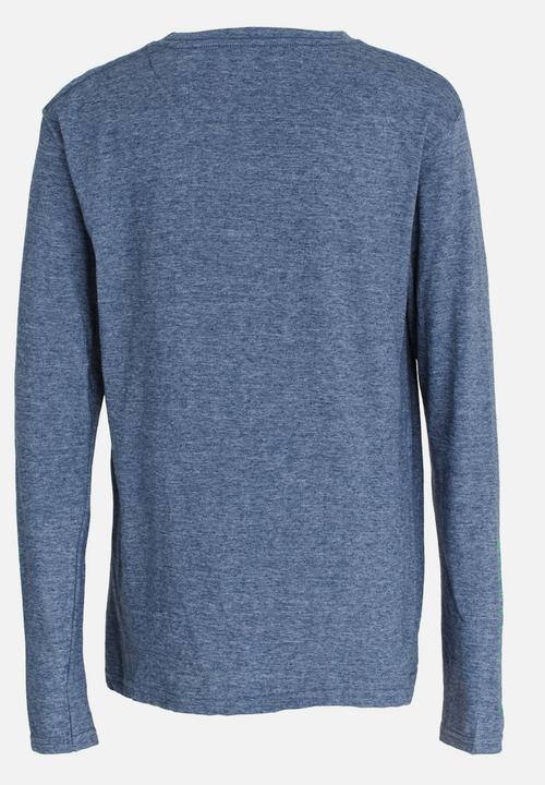 Lizzard - Peder Printed Tee Dark Blue