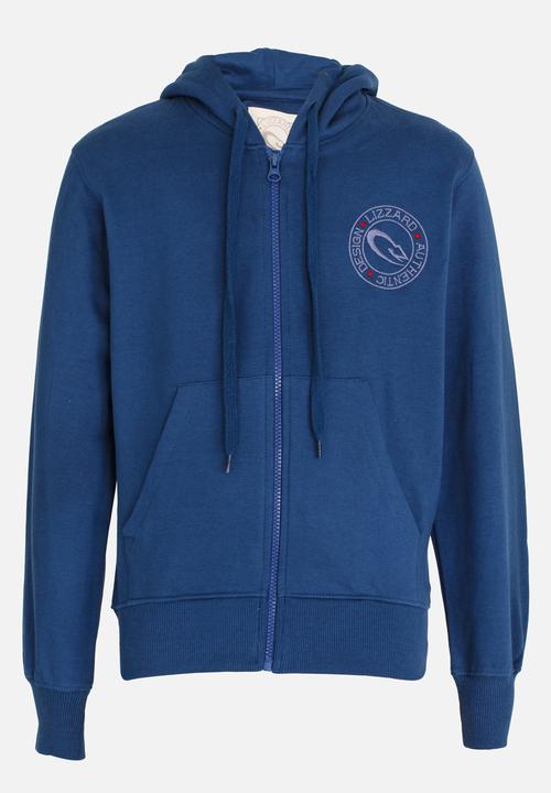 Lizzard - Ralph Zip Thru Hoodie Mid Blue