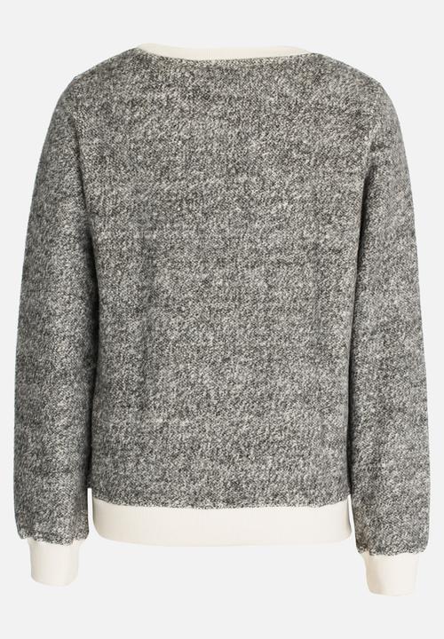 Lizzy - Karma Printed Sweat Top Grey