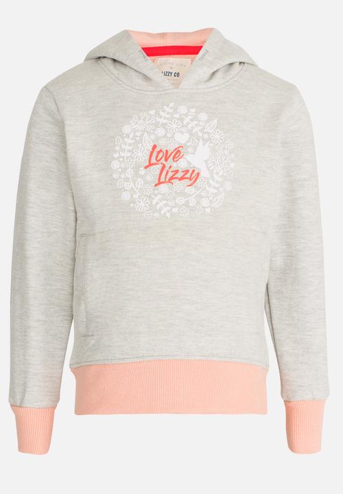 Lizzy - Mitzi Pullover Hoodie Pale Grey