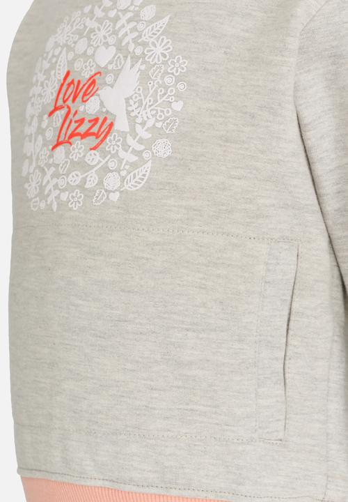 Lizzy - Mitzi Pullover Hoodie Pale Grey