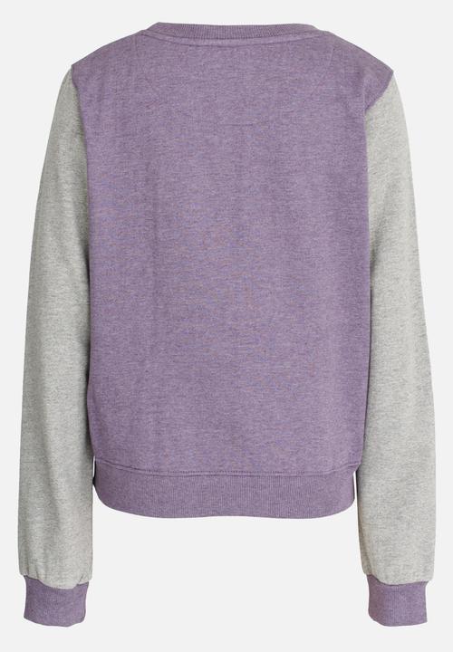 Lizzy - Marianne Printed Sweat Top Pale Purple