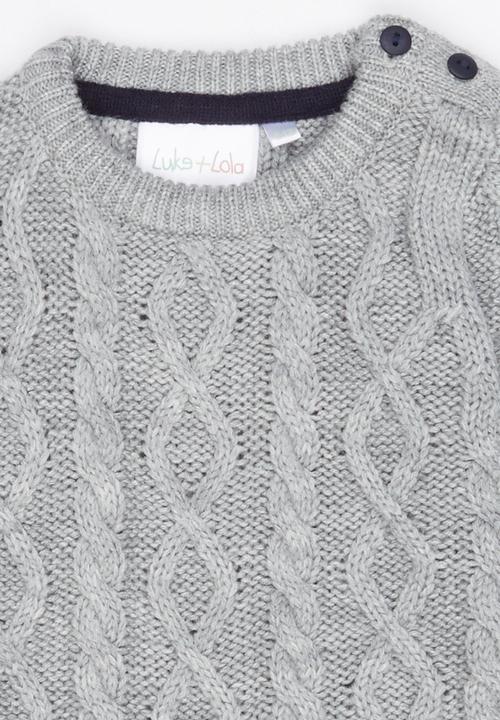 Luke & Lola - Cable Knit Grey