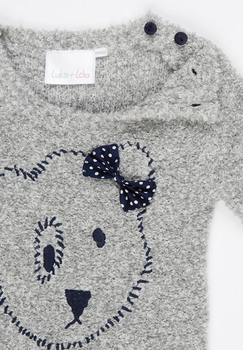 Luke & Lola - Bear Fluffy Knit Grey