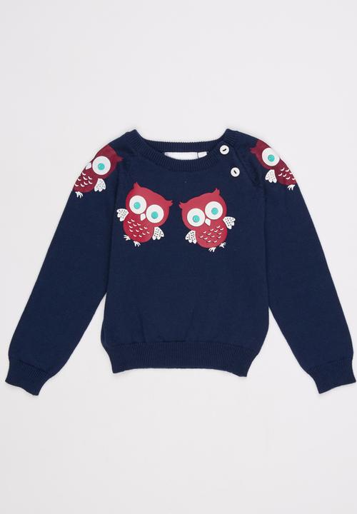 Luke & Lola - Owl Knit Navy
