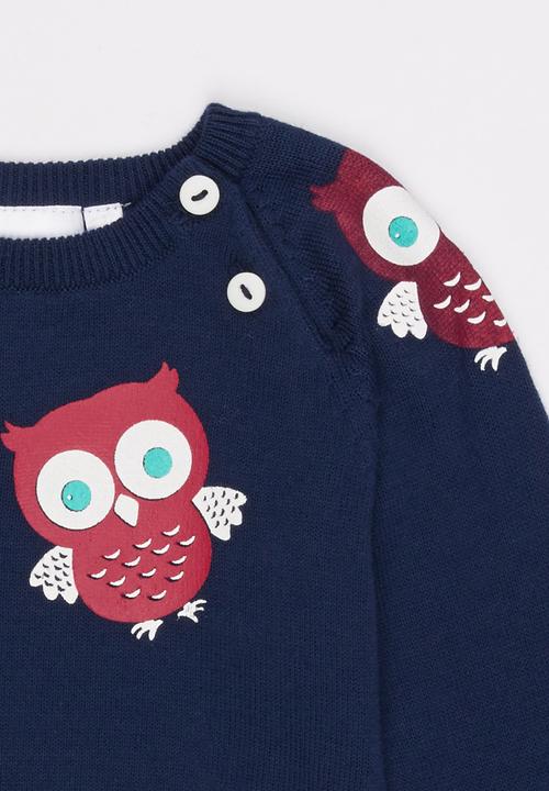 Luke & Lola - Owl Knit Navy