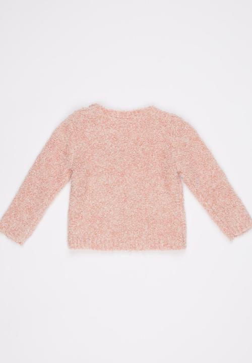 Luke & Lola - Bear Fluffy Knit Pale Pink
