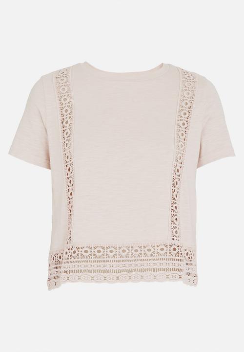 Forever21 - Anglaise T-shirt Pale Pink