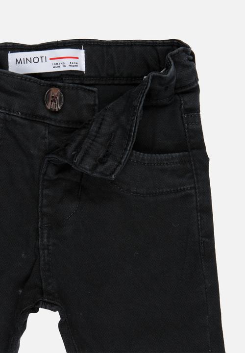 MINOTI - Skinny Leg Twill Pant Black