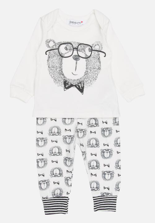MINOTI - Printed Top & Skinny Legging Set Off White