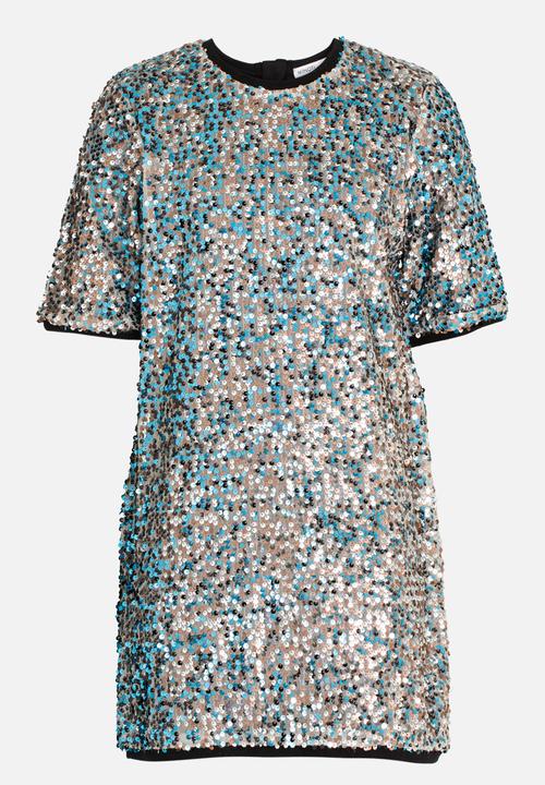 MINOTI - All Over Sequin Dress Silver