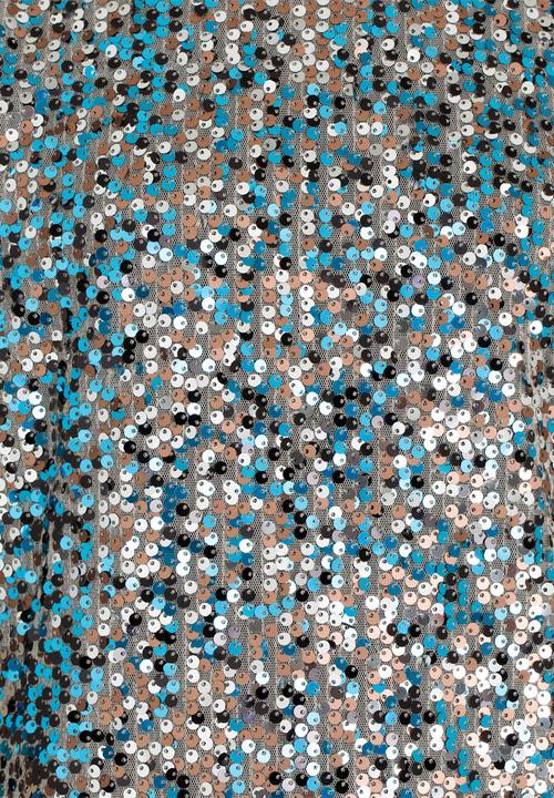 MINOTI - All Over Sequin Dress Silver