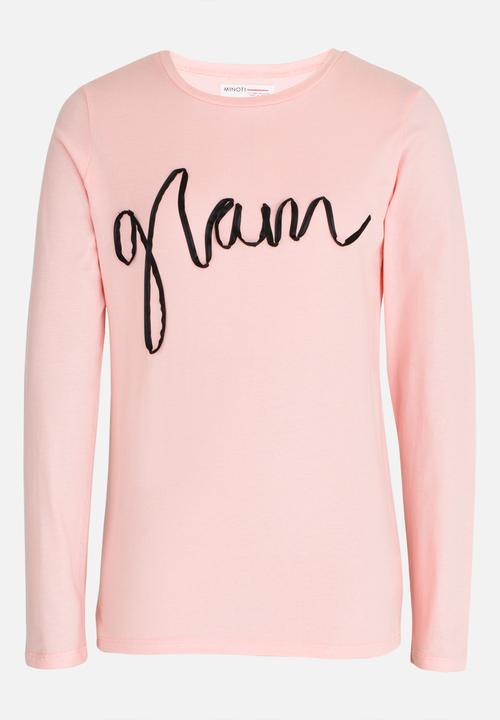 MINOTI - Fog Foil Slub Top Pale Pink