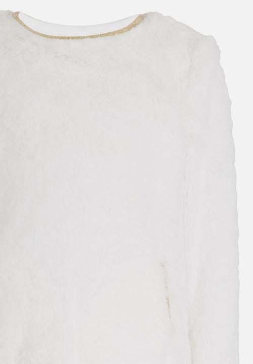 MINOTI - Jumper with lurex binding detail - cream