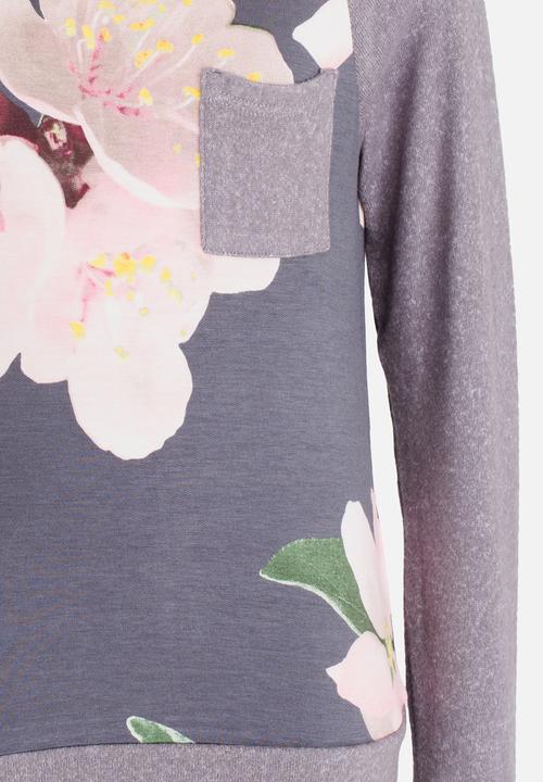 MINOTI - Power Printed Fleece Slouch Jog Top Multi-colour