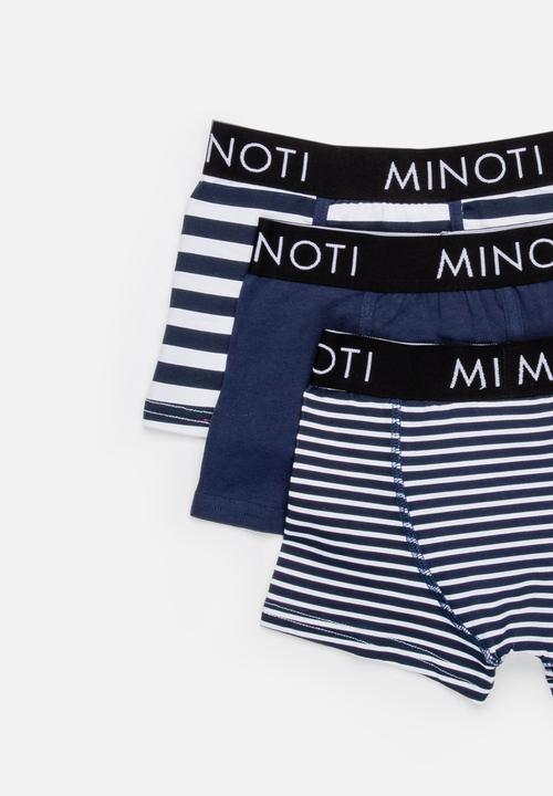 MINOTI - 3 Pack Monochrome Boxer Trunks Black and White