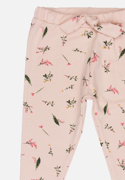 MINOTI - Printed Jersey Pants Pale Pink