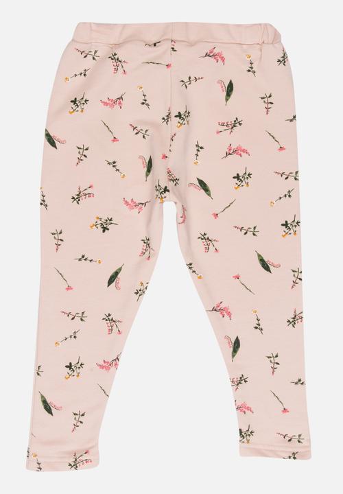 MINOTI - Printed Jersey Pants Pale Pink