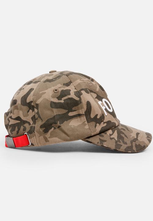 MINOTI - Baseball AOP Camo Peak Cap with Front Embroidery Multi-colour