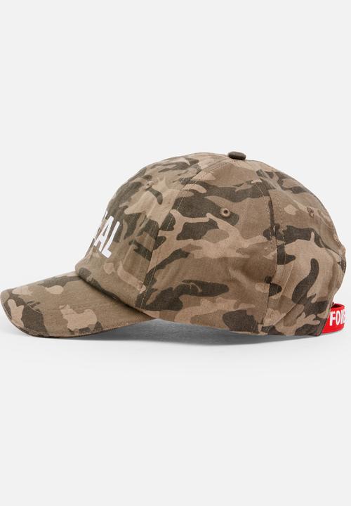 MINOTI - Baseball AOP Camo Peak Cap with Front Embroidery Multi-colour