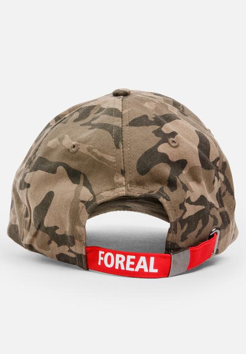 MINOTI - Baseball AOP Camo Peak Cap with Front Embroidery Multi-colour