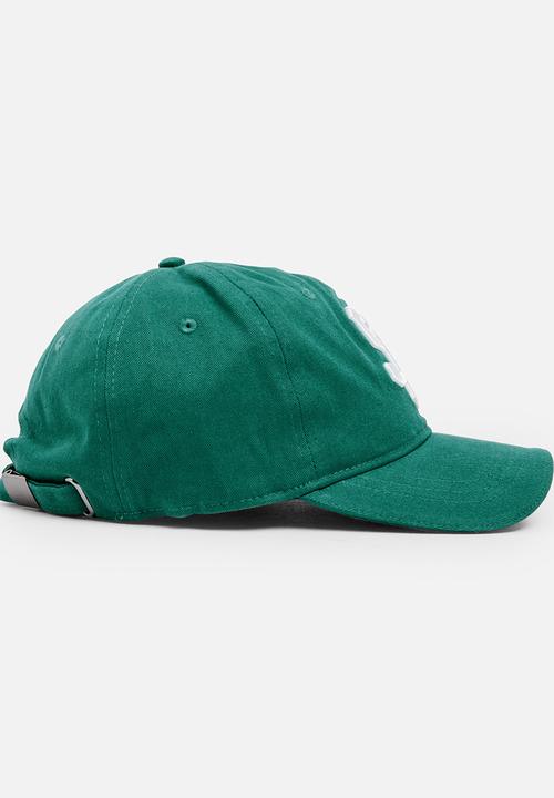 MINOTI - Baseball Embroidered Peak Cap Dark Green