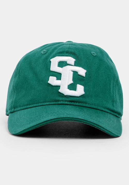 MINOTI - Baseball Embroidered Peak Cap Dark Green