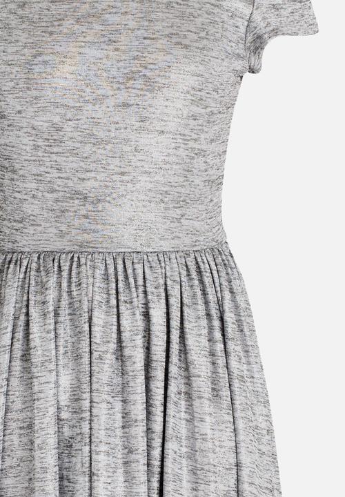 MINOTI - Shimmer Print Skater Dress Silver