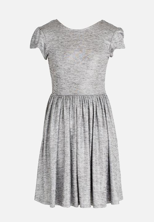 MINOTI - Shimmer Print Skater Dress Silver