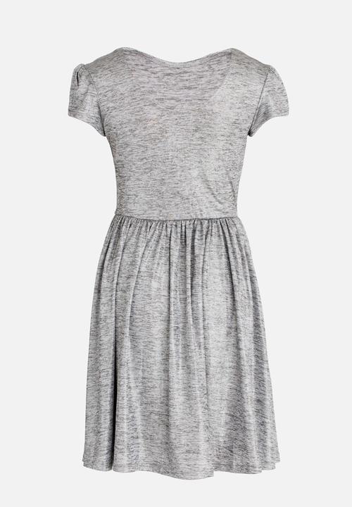 MINOTI - Shimmer Print Skater Dress Silver