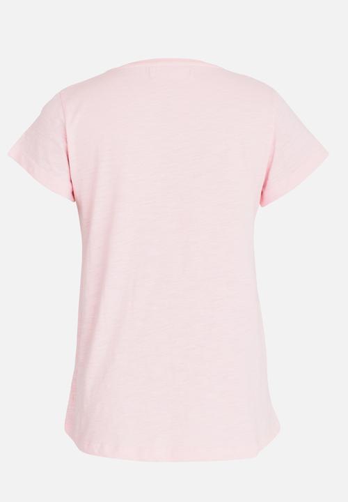 MINOTI - Basic Slub Tee Mid Pink