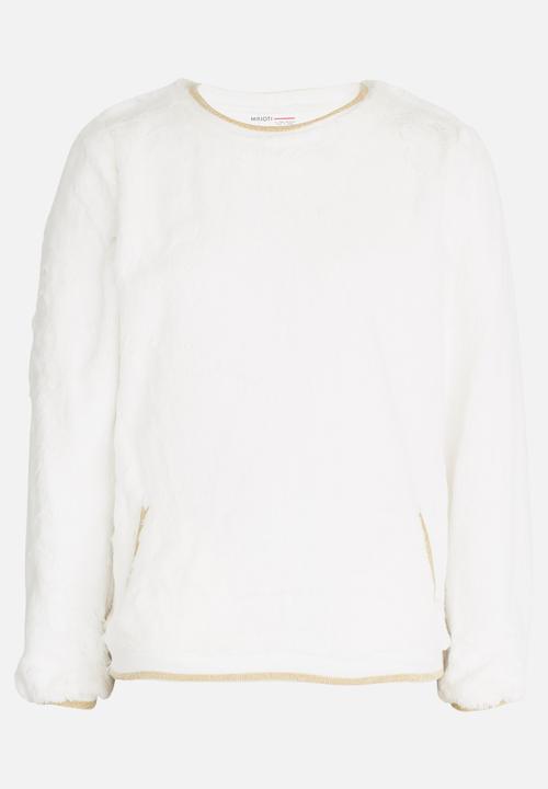 MINOTI - Jumper with lurex binding detail - Off White
