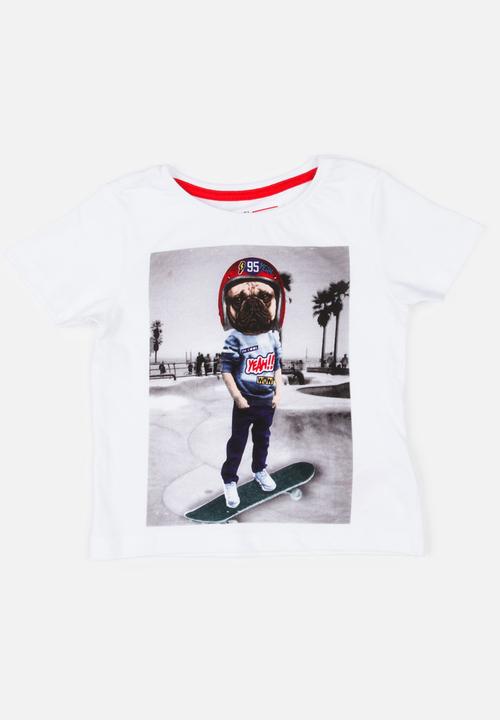 MINOTI - Comic Photo Print Tee White