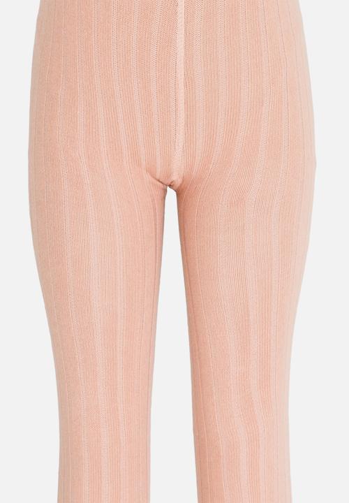 MINOTI - Ribbed Tights Pale Pink