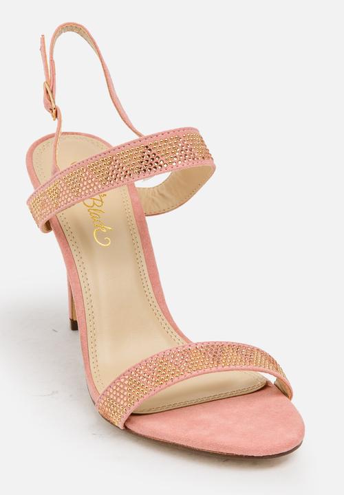 Miss Black - Riley heel - pale pink