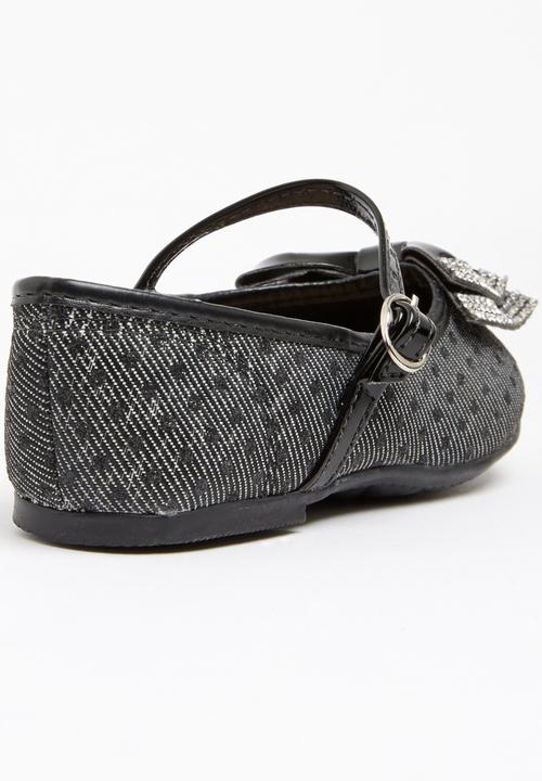 Molekinha - Pump with Embellished Bow Black
