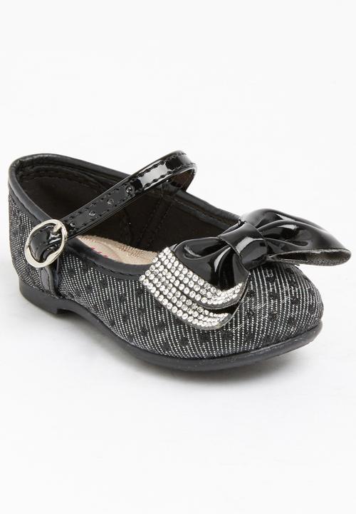 Molekinha - Pump with Embellished Bow Black