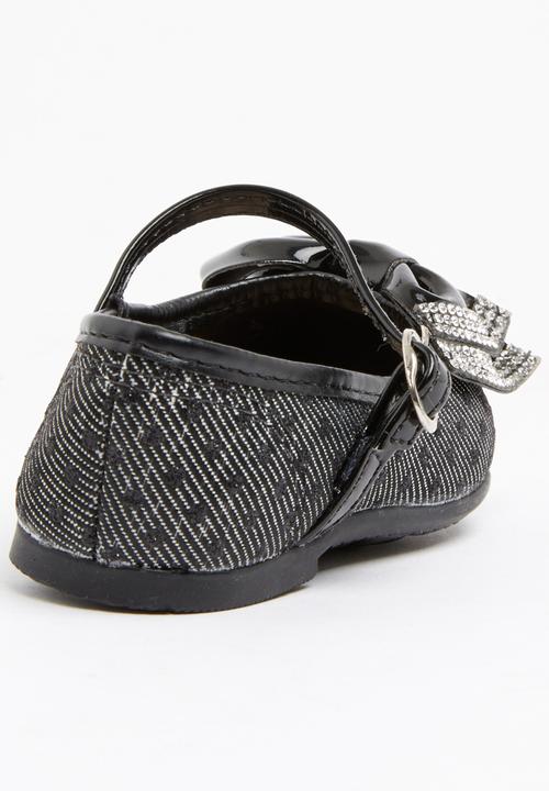 Molekinha - Pump with Embellished Bow Black