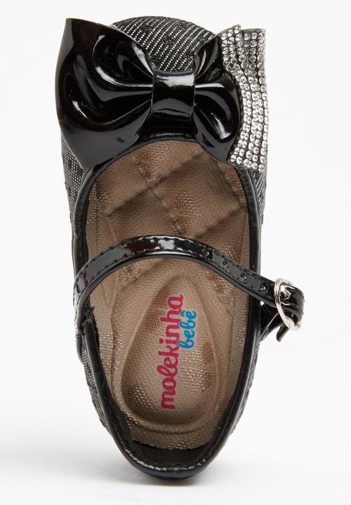 Molekinha - Pump with Embellished Bow Black