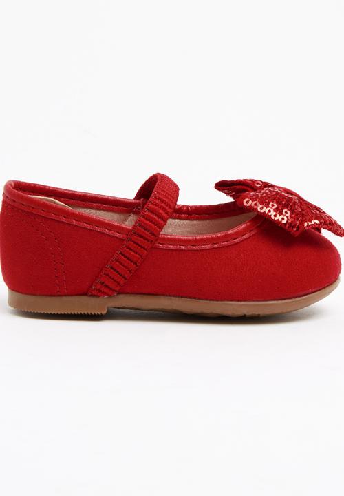 Molekinha - Pump with Sequin Bow Red