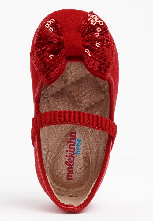 Molekinha - Pump with Sequin Bow Red