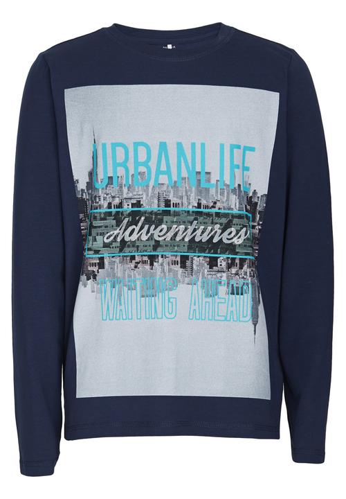Name It - Printed Tee Blue