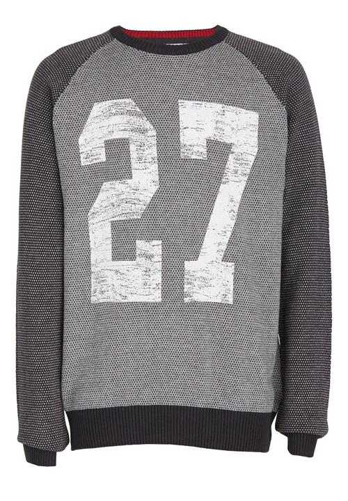 Name It - Printed Sweat Top Black