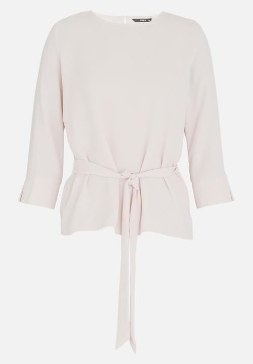 ONLY - Patricia Belted Top Peach