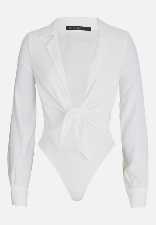 SISSY BOY - Boity Shirt Bodysuit Off White