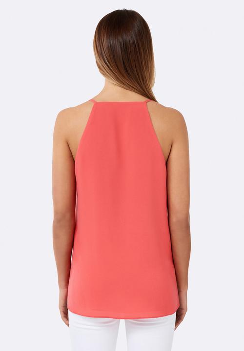 Forever New (Spree) - Anna High Apex Racer Cami Coral