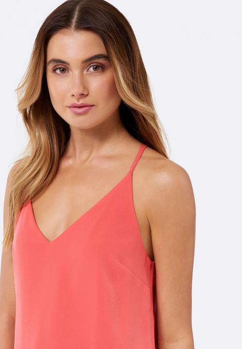 Forever New (Spree) - Anna High Apex Racer Cami Coral