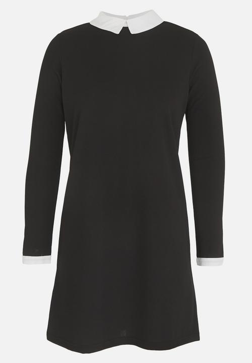 c(inch) - Collar Detail Dress Black