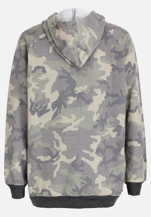 O'Neill - Camo Zip Thru Hoody Khaki Green